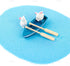 AUEAR, Set of 2 Lovely Rowboat Mini Blue Wood Boat Little Resin Boat for Fairy Garden Home Decoration...
