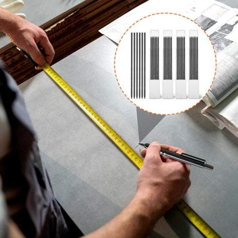30 Pieces 2.8 mm Pencil Lead Mechanical Carpenter Pencil Pica Dry Pencil Refills Woodworking Pencils for Woodworking Scriber Marking Architect Dra...
