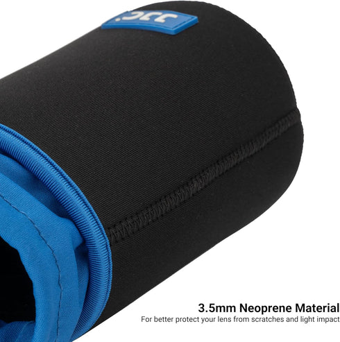 JJC Drawstring Neoprene Camera Lens Pouch Case, Protective Lens Bag for DLSR Mirrorless Lenses Up to 3.9 x 11.0" (D X H) for Canon EF 70-200mm EF ...