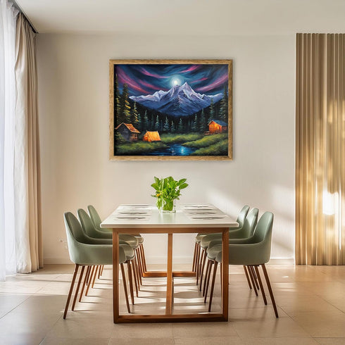 Posterizer 1 pcs- beautiful landscape-oil painting style-nature 2-Landscape & Nature Art-Floral Botanical Art- Decor for Home & Office- unframed w...