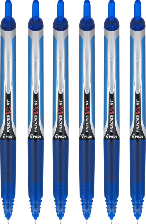 6 PENS: Pilot Precise V5 Retractable Blue Pens, Single Pen (26063) by Pilot...