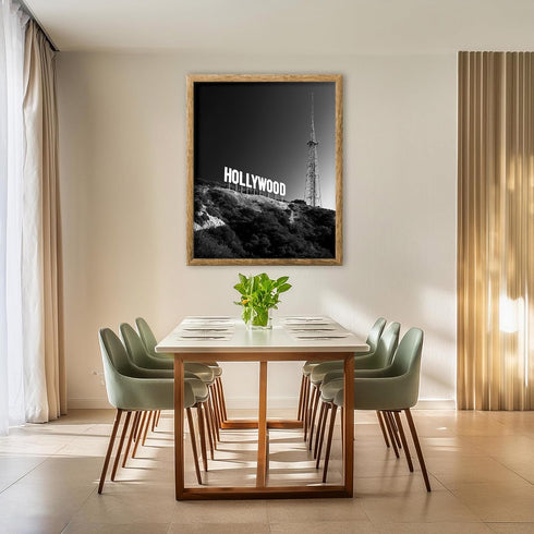 Posterizer 1 pcs-the iconic Hollywood sign-United States inspired photo-Adventure Wall Art-Photography Art- Gift for Men Women Entrepreneur Teens-...