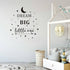 Dream Big Little One Wall Decal, Wall Sticker Quote, Nursery Wall Decal, Removable Vinyl Stickers for Children Baby Kids Boy Girl Bedroom A24 (Bla...