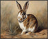 Posterizer 1 pcs- Brown and white rabbit oil painting style-Art for Animal Lovers- Gift for Men Women Entrepreneur Teens-Decor for Home & Office- ...
