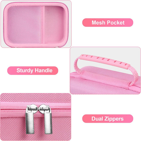 BOVKE Carrying Case Compatible with SUPVAN T50M Pro Bluetooth Label Maker Machine, T50M Pro Portable Inkless Labeler Holder with Extra Space for L...