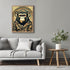 Posterizer 1 pcs-abstract beige poster-monkey wearing clothes-Art for Animal Lovers-Abstract & Modern Art-Decor for Home & Office- unframed wall a...