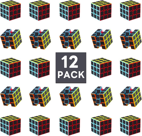 12 PCS Mini Cube Goody Bag Stuffers,Puzzle Party Favors for Kids Party Puzzle Game Toys Classroom Rewards & School Prize for Students...