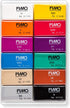 STAEDTLER 8043 C12-1 FIMO Professional Oven Hardening Modelling Clay 12 x 25 g Blocks - Assorted Colours...