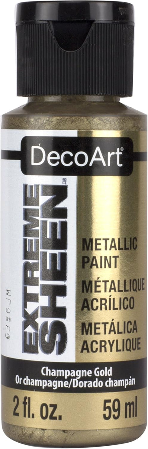 DecoArt 2 Ounce, Champagne Gold Extreme Sheen Paint, 2 Fl Oz (Pack of 1)...