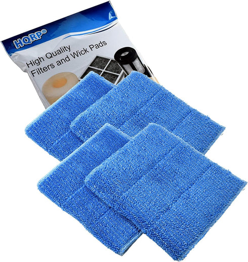 HQRP 4-Pack Blue Steam Mop Pads Compatible with HAAN SI-35 MS-30 SV-60 SI-25 SI-40 SI-60 SI-70 FS-20 MS-35 SI-75 BS-20 SI-38 SI-45 SI-46 SI-77 BS-...
