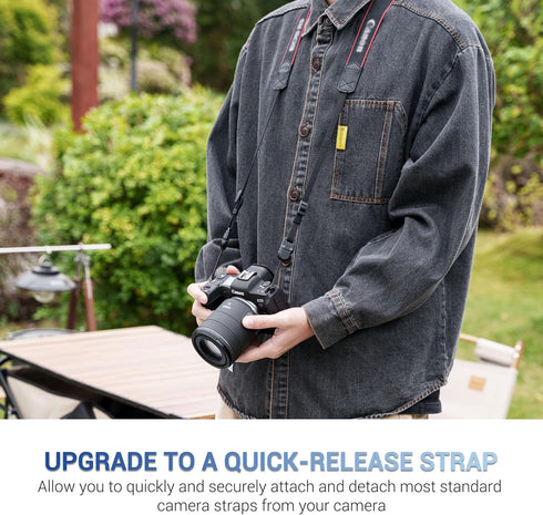 JJC 2Pack Universal Camera Strap Quick Release Buckle, Durable & Scratch-proof Neck Strap Quick Release Loop Connector for Canon Nikon Sony Fujifi...