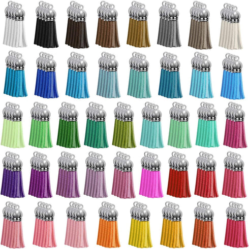 Tassels, Paxcoo 240Pcs Keychain Tassels Bulk for Jewelry Making and Crafts, Keychain Making Charms Supplies for Acrylic Blank Keychains, Bracelets...