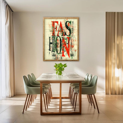 Posterizer 1 pcs-modern typography abstract visuals-Fashion 4-Abstract & Modern Art- Gift for Women, Fashionistas, Designer Fashion Fans- unframed...