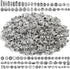 500 Pcs Bracelet Spacer Beads, Silver Bulk Random Styles Loose Spacer Metal Charm for Necklace, Earring Making DIY Jewelry Accessories...