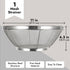 Juvale Fine Mesh Strainer 11" x 4" - Stainless Steel Rice Strainer & Mesh Colander for Pasta, Quinoa & Yogurt - (Silver Colour)...