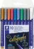 Staedtler metallic calligraphy markers, 10 metallic colours for light and dark paper, 8325 TB10...