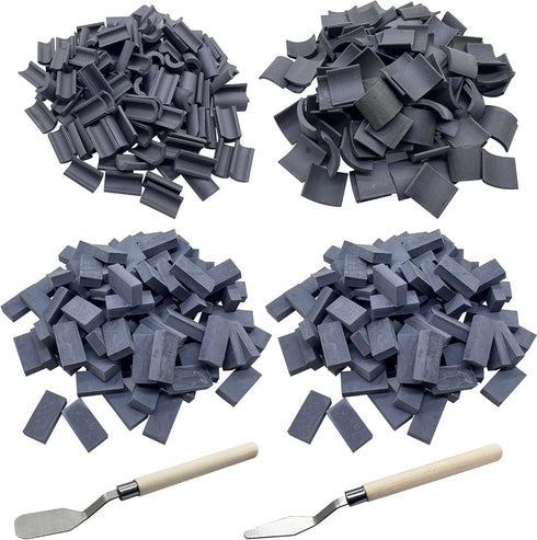 Woohome 222 PCS Mini Grey Roof Tiles Mini Wall Bricks Set, DIY Materials Miniature Brick Scale Model Bricks and Miniature Tiles Roof Tiles Dollhou...