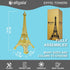 allgala 15" Eiffel Tower Statue Decor Alloy Metal, Gold...
