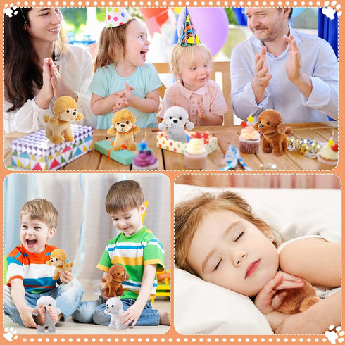 Sumind 9 Pcs Mini Plush Dog Stuffed Animals Bulk Dog Plush Party Favors Small Soft Plush Dog Toy for Goodie Bag Fillers Kids Baby Show Birthday Va...