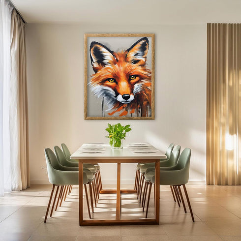 Posterizer 1 pcs- close up pf red pretty wild fox-Art for Animal Lovers-Gift for Art Lovers-Living Room Bedroom Decor- unframed wall art...