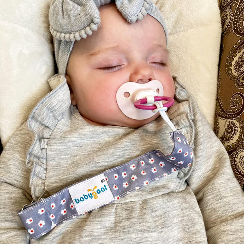 Babygoal Floral Pacifier Clips, 6 Pack Pacifier Holder Clips for Boys and Girls Fits Most Pacifier Styles,Teething Toys 6MP21...