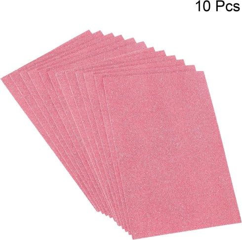 PATIKIL Glitter EVA Foam Sheets Soft Paper Non-Adhesive 11.8 x 7.8 Inch Pink for DIY Projects Pack of 10...