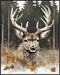 Posterizer 1 pcs- A deer in Autumn with the background of tall trees-Art for Animal Lovers-Landscape & Nature Art- Gift for Men Women Teens-Decor ...