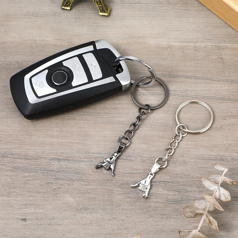 Ouligay 2Pcs Matching Couple Pinky Promise Keychain Gifts for Boyfriend Girlfriend, Best Friend Friendship Gifts for Women...