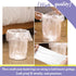 Hommaly 8 Gallon 50pcs Medium Clear Trash Bags Strong Clear Garbage Bags, Bathroom Trash Can Bin Liners, Plastic Bags for Office, Waste Basket Lin...