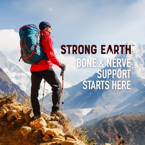 Strong Earth - Calcium, Magnesium, Vitamin D3 Gummies (90 Count) | Vitamin Gummies for Women, Men & Kids - Calcium Supplement for Strong Bone Heal...