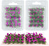 Woohome Flower Cluster Flower Vegetation Groups Grass Tufts Miniature Static Scenery for DIY Architecture Building Model Railway Train Diorama Gar...