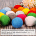 PATIKIL Wool Felt Balls Beads Wool Felting Pom 3cm 30mm Blue for Home Crafts Handcrafts Project DIY Pack of 20...