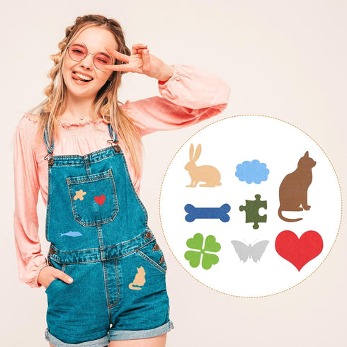 6Pcs Iron on Patches for Clothing Repair 3"x4-1/4" Fabric Patch Cotton Decorating for Clothes Pants Bag, Cream...