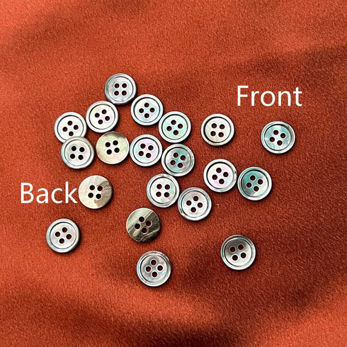 20 Pieces Genuine Grey Smoke Mother of Pearl Buttons for Women Men Shirts Dresses Polo DIY Sewing Craft (12.5MM)...