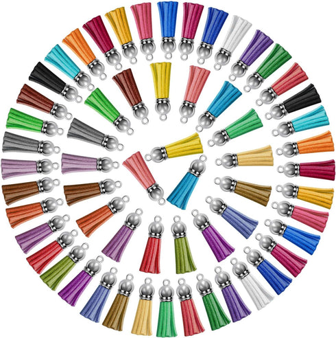 Paxcoo 120pcs Acrylic Keychain Blanks & Rings Bulk for DIY Craft Supplies...