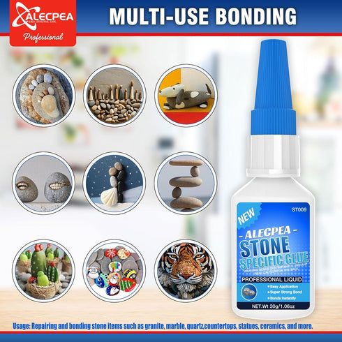 Stone Glue, 30g Marble Adhesive,for Restoration and Production of Marble, Granite, Artificial Stone and Tile Products...