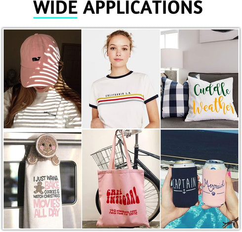 Silver HTV Heat Transfer Vinyl Bundle: 13 Pack 12" x 10" Silver Iron on Vinyl for T-Shirt, Heat Transfer Vinyl Compatible with Cricut Cutting Mach...