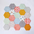 100 Count English Paper Piecing Hexagon 10mm Shapes Paper Quilting Templates Patchwork English Paper Piecing Supplies for Quilting Sewing DIY Craf...