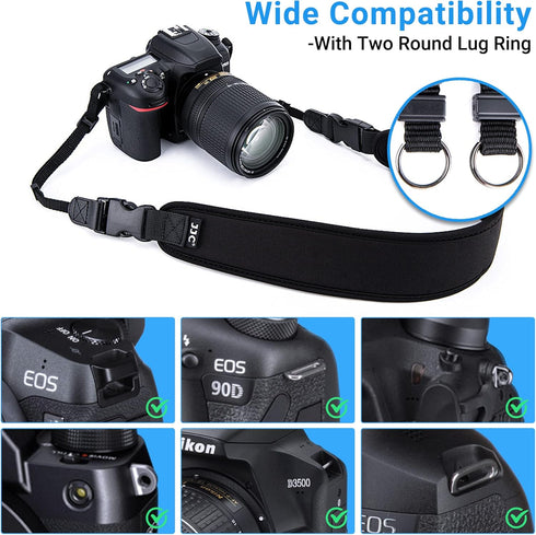 DSLR Camera Neck Strap, Soft Neoprene Shoulder Belt for Canon EOS R5 R6 5D Mark IV 6D Mark II SL3 SL2 T8i T7 T7i 90D 80D Nikon D6 D5 DF D850 D810 ...