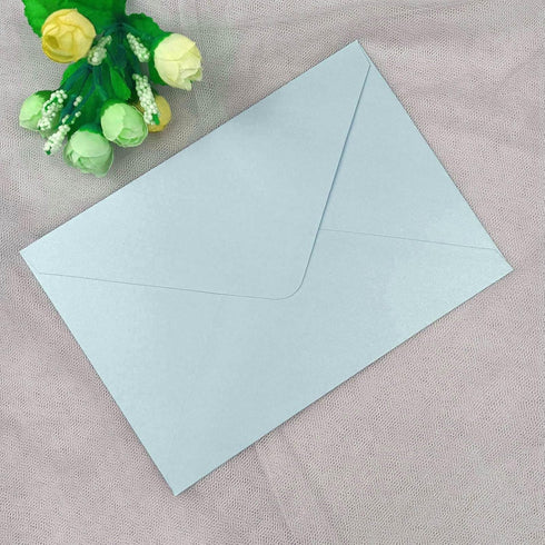 25 PCS Pearl Baby Blue A7 Envelopes,5.35 x 7.7 inches, Perfect for 5x7 Weddings Invitation Cards,Birthday Greeting RSVP Invite,Photos...