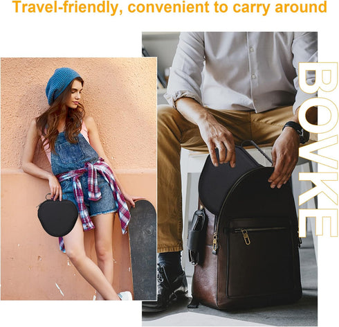 BOVKE Hard Carrying Case with Sleep Mode for Apple AirPods Max Wireless Over-Ear Headphones, AirPods Max Protective Portable Storage Bag with Mesh...