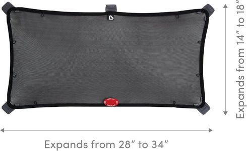 Munchkin® Brica® Magnetic Stretch to Fit™ Sun Shade, Black, 1 Pack...