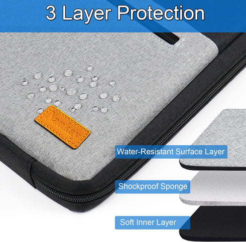 Laptop Sleeve, Slim Durable Notebook Computer Protection Case Business Briefcase Handle Bag Compatible with 14 15 15.4 inch MacBook Pro HP Dell Ac...