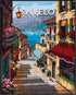 Posterizer 1 pcs-Ravello traditional Italy travel print-Adventure Wall Art-GIft for Men Women Teens-Decor for Home & Office- unframed wall art...