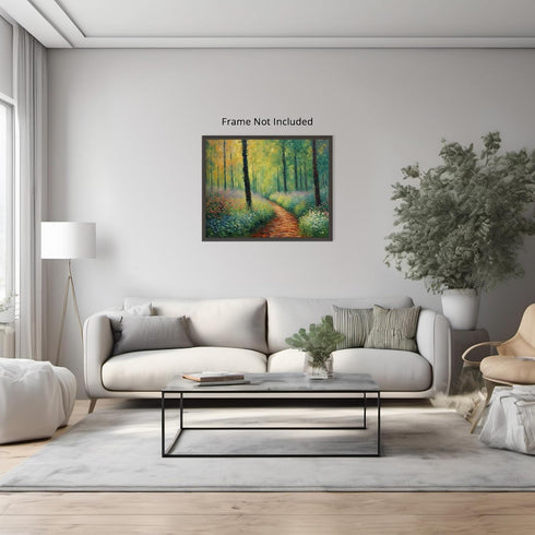 Posterizer 1 pcs- beautiful jungle trees scenary landscape 2-Landscape & Nature Art-Floral Botanical Art- Decor for Home & Office- unframed wall a...