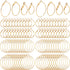 PAGOW 96Pcs Earring Hoops for Jewelry Making, Hypoallergenic Alloy Round Earrings Finding, Gold Open Beading DIY Earrings Craft Art Accessories...