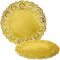 Juvale Round Gold Lace Paper Charger Plates - 12-Inch Gold 60 Pack - Paper Doilies for Cakes & Desserts - Disposable Table Placemats for Party Dec...