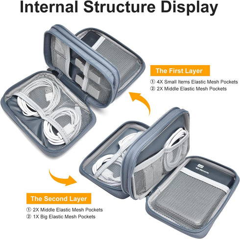 Leather External Hard Drive Case for Western Digital WD Elements/WD My Passport/WD My Passport Ultra Portable Hard Drive Carrying Case of 1TB 2TB ...