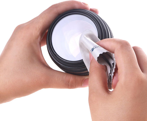 Wisdompro 12-Pack 6 x 6 Inches Microfiber Cleaning Cloth for Camera Optical Lens, Glass, Cell Phone, iPad, Tablet, Laptop, LCD TV, Computer Screen...