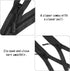 WILLBOND 4 Pcs #5 Black Plastic Zipper Separating Jacket Black Zipper Fastener for Coat Jacket Pillow Lamp Sewing Crafts(25 Inch)...